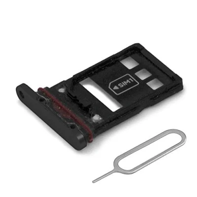 Afbeelding van MMOBIEL Sim Tray Kaart Houder Nano Slot voor Huawei P30 Pro (ZWART)