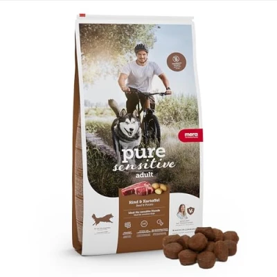 Afbeelding van 12,5 kg mera pure sensitive rund &amp; aardappel hondenvoer droog
