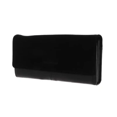 Afbeelding van FREDsBRUDER Leren Portemonnee Equus Flap Wallet Black Zwart