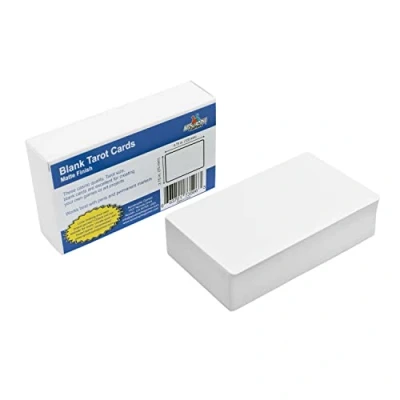Afbeelding van Tarot grootte lege speelkaarten (Matte afwerking) 12 cm x 7 cm, 80 kaarten en doos, Flash kaarten, bordspel studiegids &amp; Note Cards