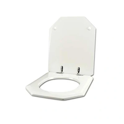 Afbeelding van Wc bril voor GEBERIT SPHINX MYCENE 15 wit ritssluiting chroom normaal of vertraagd softclose