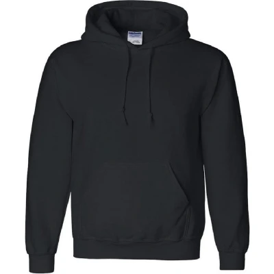 Afbeelding van Gildan Zwaargewicht DryBlend Adult Unisex Hooded Sweatshirt Top / Hoodie (13 kleuren) (Zwart)