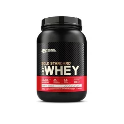 Afbeelding van Optimum Nutrition Gold Standard 100% Whey Cookies &amp; Cream 896g