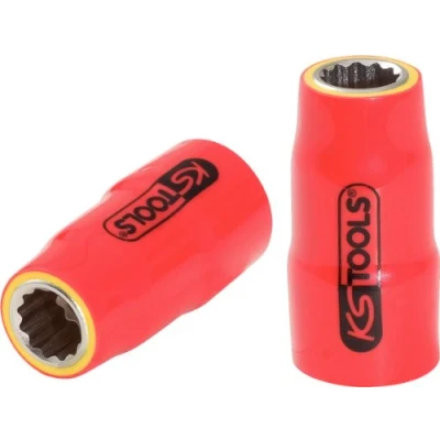 Afbeelding van KS Tools, Dopsleutel + dopmoer, 3/8&quot; bus met beschermende isolatie (13/16&quot;)