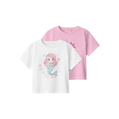 Afbeelding van NAME IT NMFFREJANE 2P SS NREG TOP Meisjes T shirts