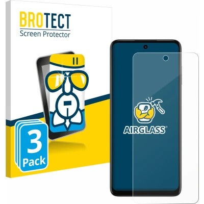 Afbeelding van BROTECT AirGlass Verre (3 Stuk, Motorola Moto G73), Smartphone beschermfolie, Transparant