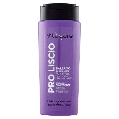 Afbeelding van Vitalcare PRO Smooth Regulerende Conditioner voor pluizig en moeilijk glad haar, met keratine avocado olie, perfect rechttrekken pluisvrij, 250 ml