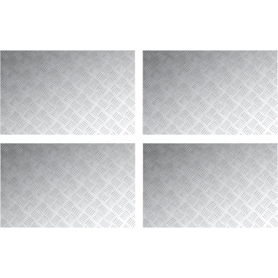 Afbeelding van vidaXL Zilver Aluminium 80 x 50 0.2 cm Traplopen Rechthoekig