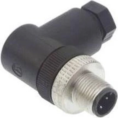 Afbeelding van Hirschmann 933 165 100 1 Sensor/actuator connector, niet geassembleerd M12 Aantal polen: 4 Stekker, haaks stuk(s)