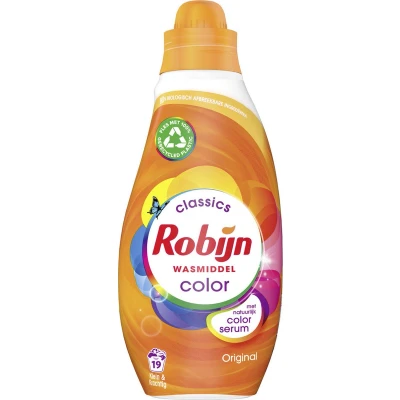 Afbeelding van 2+3 gratis: Robijn Klein &amp; Krachtig Wasmiddel Color 19 Wasbeurten 665 ml