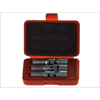 Afbeelding van Bougie inzetstuk set TOPTUL 3/8 6 kant(8,10,12 mm) mit Gelenk