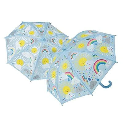 Afbeelding van Floss &amp; Rock Paraplu Sun and Clouds 60 cm x Ø 66 Verandert van kleur!