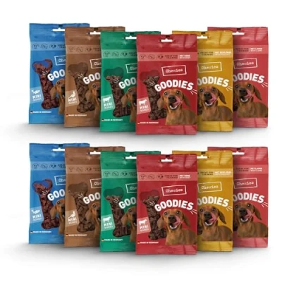 Afbeelding van Chewies Training Mini Snacks hondenlekkernijen probeerpakket gezonde zonder suiker, ideaal als beloning en motivatie bij hondentraining, Made in Germany (12 x 125 g)