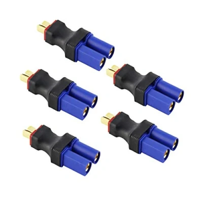 Afbeelding van LinsyRC 5er Pack Deans T Stecker Männlich auf EC5 Buchse Adapter für RC LiPo Akku