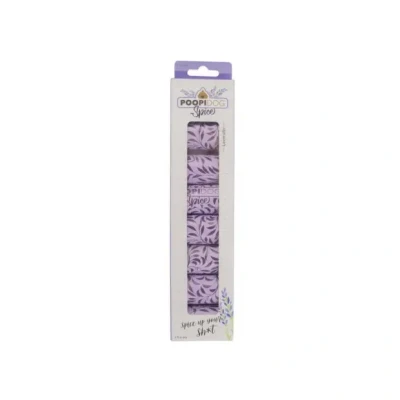 Afbeelding van Duvoplus Hondenpoepzakje Hond Poepzakjes Spice Lavendel 8x15st 32x19cm Paars 8st