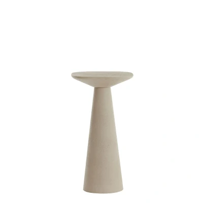 Afbeelding van Light&amp;living Bijzettafel 28x28x53 cm ABALA mat crème