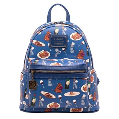 Afbeelding van Loungefly Disney Pixar Ratatouille Remy en Emile rugzak met volledige print, Meerkleurig