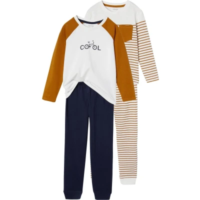 Afbeelding van Vertbaudet Set van 2 &quot;coole&quot; pyjamabroeken voor jongens