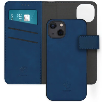 Afbeelding van Apple iPhone 13 Hoesje Kunstleder iMoshion Bookcase/2 in 1 Case Blauw Telefoonhoesje
