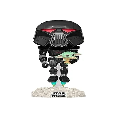 Afbeelding van Funko Pop! Star Wars The Mandalorian Dark Trooper With Grogu