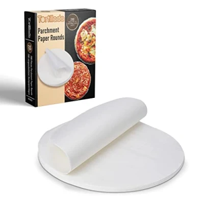 Afbeelding van Tortillada 200 stuks voorgesneden bakpapier vellen/perkamentpapier rondjes (20 cm)