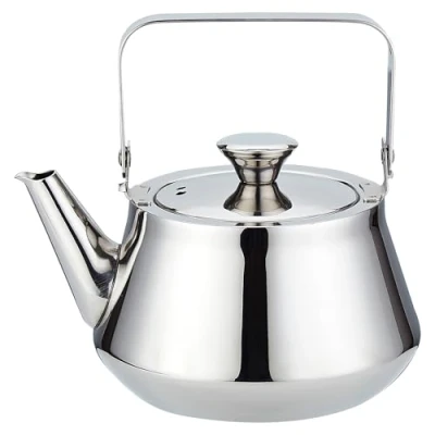 Afbeelding van SANQIAHOME 1.2 litre roestvrijstalen theepot met Infuser Een moderne, minimalistische stijl