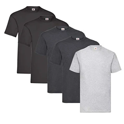 Afbeelding van Fruit of the Loom T shirt, verpakking van 5 stuks, L