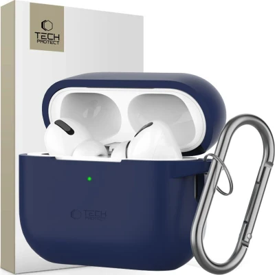 Afbeelding van TECH PROTECT SILICONEN HAAK APPLE AIRPODS PRO 1/2 MARINEBLAUW