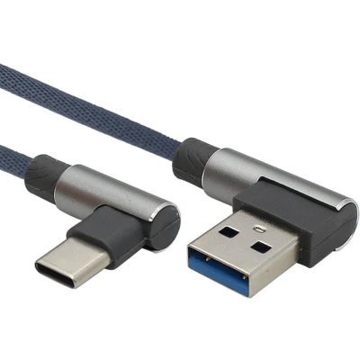 Afbeelding van USB C laadkabel naar A Nylon mantel 480 mb/s Grijs 1.5 meter Allteq