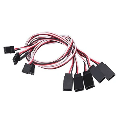Afbeelding van 5Pcs Servo Cables, 30cm 3 Pin Extension Cable Cord Core Wire RC Accessory for JR/FUTABA