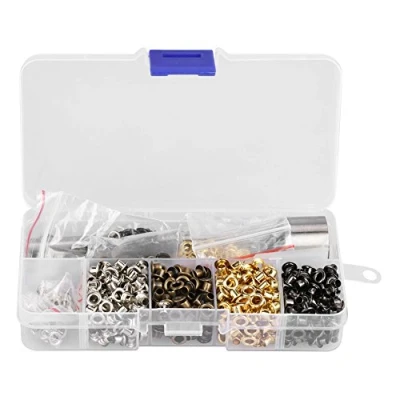 Afbeelding van Oogje Tule Wasmachine Metalen Oogjes Set Grommet Kit met 3 stks Handwerk Gereedschap voor Kleding Schoenen Tas Leer ambachten(3mm*420)
