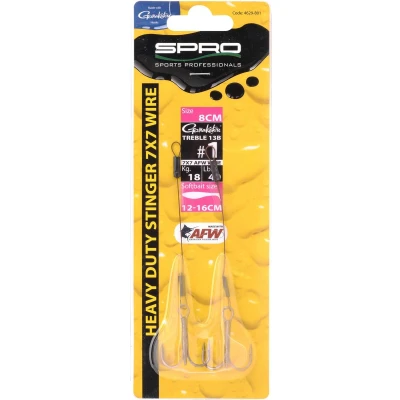 Afbeelding van Spro Heavy Duty Stinger 7x7 (18 kilo) Maat : 12cm haak 1 Softbait 16 23cm