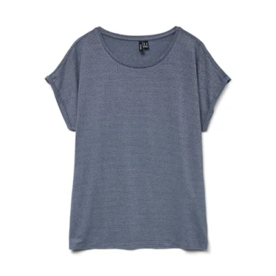 Afbeelding van VERO MODA top blauw met glitter