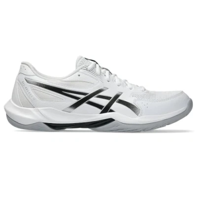 Afbeelding van Asics Rocket 12 Volleybalschoenen, Heren, Maat: 40, White/black Hoogwaardig imitatieleer