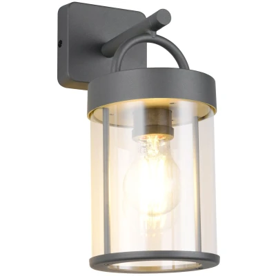 Afbeelding van REALITY ALMERIA Wandlamp Antraciet excl. 1x E27 4 W Wandmontage Buitenverlichting IP44