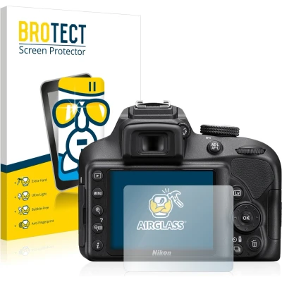 Afbeelding van BROTECT Screenprotector voor Nikon D3400 Folie Beschermfolie Beschermglas transparant