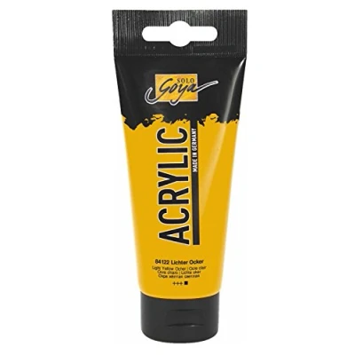Afbeelding van Solo Goya Licht Oker Acrylverf 100ml tube Hoge kwaliteit A merk