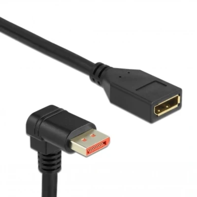 Afbeelding van Delock DisplayPort Verlängerungskabel Stecker 90 unten gewinkelt zu B