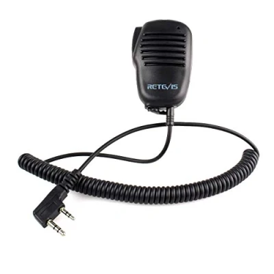 Afbeelding van Retevis Radio Luidspreker Microfoon 2 pins Compatibel met Walkie Talkie RT24 RT27 RT21 RT22 RT622 RT81 RT46 RT617 RT618 RT619 RT666 RT668 Baofeng UV 5R BF 888S 88E Kenwood (1 St.)