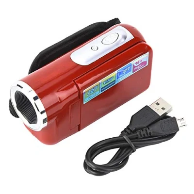 Afbeelding van Digitale Videocamera, 1080P 16X HD Videocamera Camcorder Vlogging camera met 2 inch TFT LCD scherm voor Kinderen/Beginners/Kinderen/Tieners/Studenten/Ouderencadeau(rood)