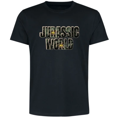 Afbeelding van Jurassic Park World Forest Raptor Attack T shirt zwart XL Heren
