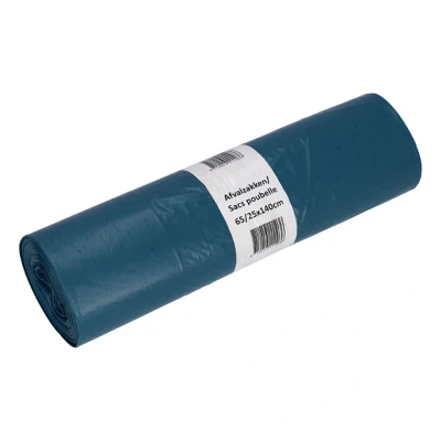 Afbeelding van 10x Afvalzak Cleaninq 65/25x140cm LDPE recycled T70 240L blauw