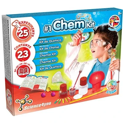 Afbeelding van Science4you Chemielaboratorium voor Kinderen +8 Jaar Wetenschapskit met 25 Scheikunde experimenten Kinderen: Explosieve Wetenschap Scheikundespel en Educatieve Spellen