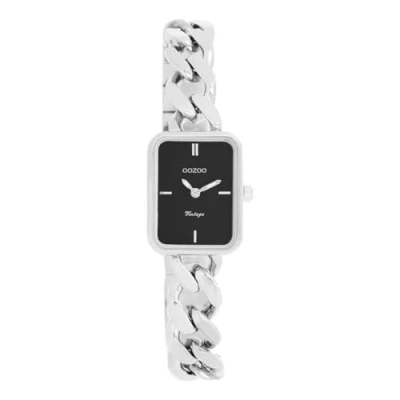 Afbeelding van zilverkleurige OOZOO horloge met grove schakelarmband C20361