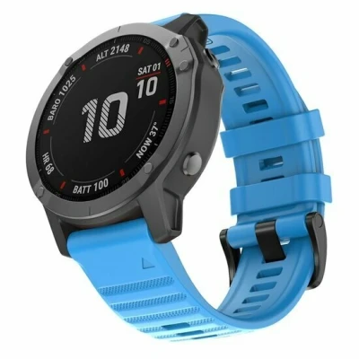 Afbeelding van Siliconen bandje Blauw Garmin Tactix 8 51mm