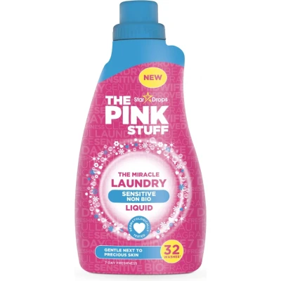 Afbeelding van Stardrops Pink Stuff Wasmiddel Sensitive Niet Bio, 32 wasbeurten 960ml