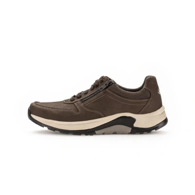 Afbeelding van Pius Gabor 8000.14.18 Nubuck Mesh.Mocca veterschoenen rollingsoft MT40