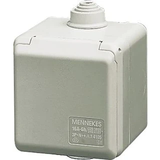 Afbeelding van Mennekes wandcontactdoos cepex 32a 5p 6h 400v ip44 4110