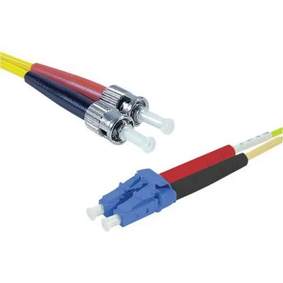 Afbeelding van Draadbrug optisch Duplex 2 mm OS2 LC UPC/ST UPC geel 5 m
