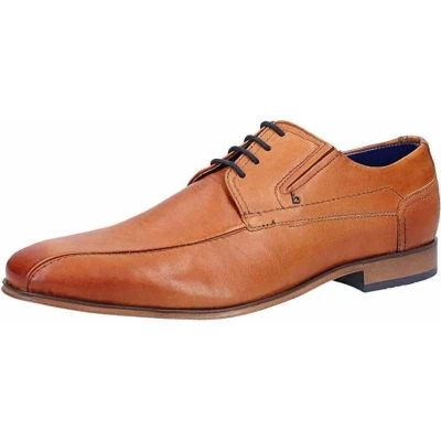 Afbeelding van bugatti Mattia Veterschoenen, Heren, Maat: 40, Cognac Leer